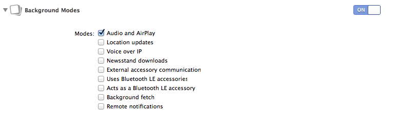How to handle background audio playing while iOS device is locked or on another application? How to handle background audio playing while iOS device is locked or on another application?
